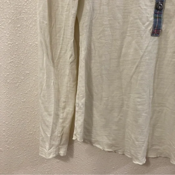 Patagonia White and Tan Long Sleeve Buttoned T-Shirt Organic Cotton Size S - Picture 5 of 14